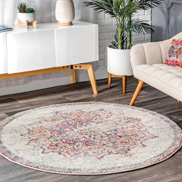 Nuloom Tabitha Vintage Medallion Area Rug 5ft RZBD36B-R505 - main